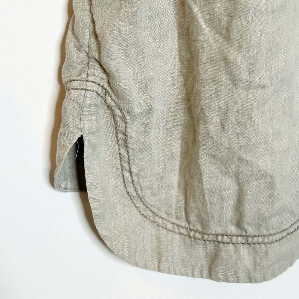 Anthropologie Marrakech Linen Utility Cargo Jacket Medium - Picture 12 of 15